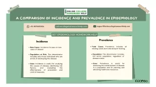 a comparison of incidence and prevalence