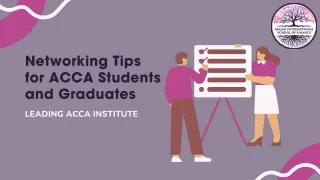 networking tips for acca students and graduates