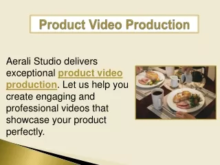 Product Video Production