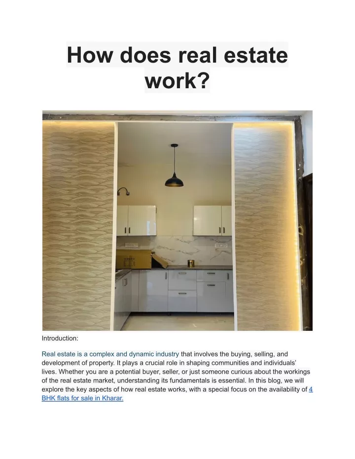 how does real estate work