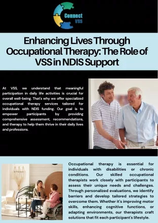 Enhancing Lives Through Occupational Therapy: The Role of VSS in NDIS Support