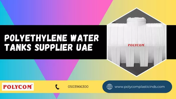 polyethylene water tanks supplier uae