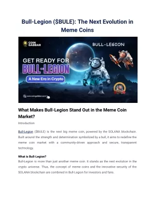 Bull-Legion ($BULE)_ The Next Evolution in Meme Coins