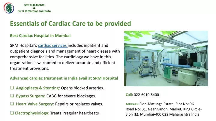 essentials of cardiac care to be provided