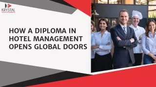 How a Diploma in Hotel Management Opens Global Doors