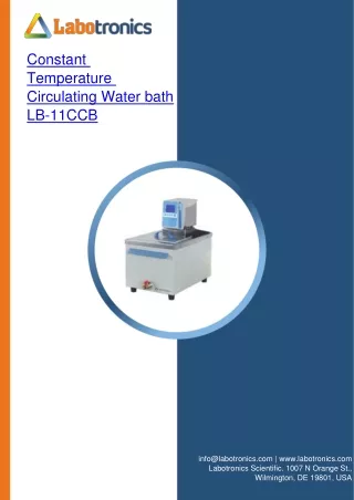 constant temperature circulating water bath