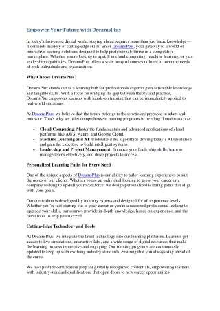 IT Training & Certification Programs