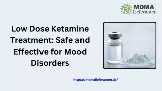 Low Dose Ketamine Treatment Safe and Effective for Mood Disorders