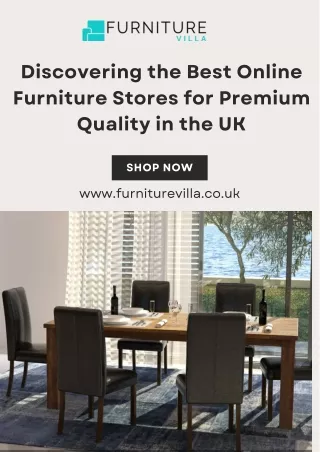 Discovering the Best Online Furniture Stores for Premium Quality in the UK