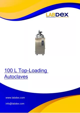 100 l top loading autoclaves