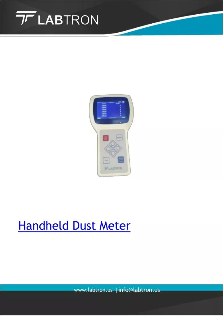 handheld dust meter