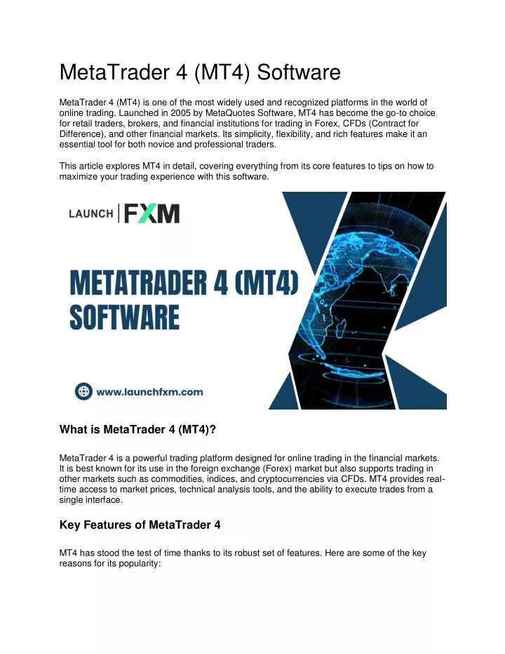 metatrader 4 mt4 software metatrader