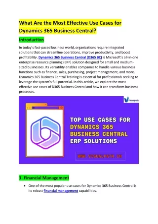 what are the most effective use cases