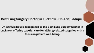Best lungs surgery doctor in lucknow 1
