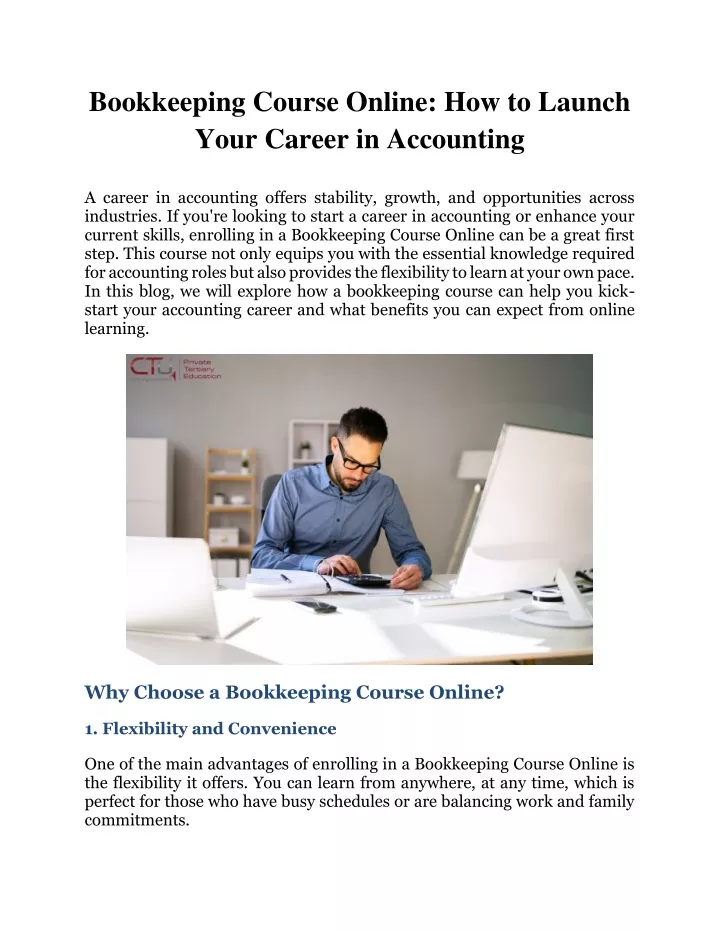 bookkeeping course online how to launch your