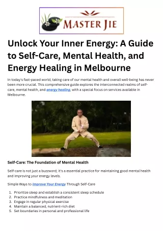 Energy Healing