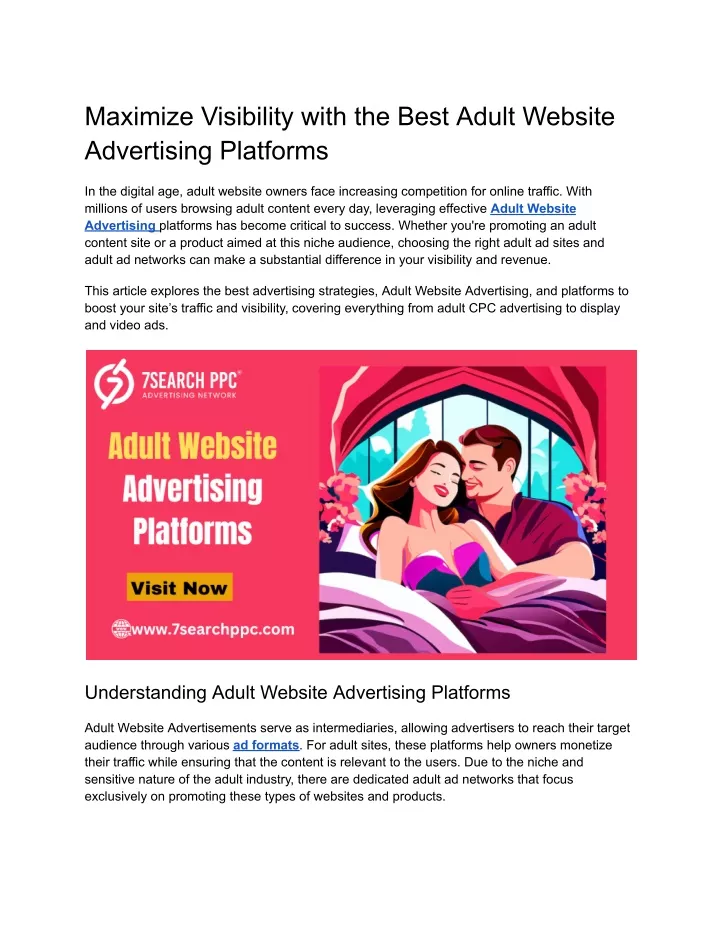 maximize visibility with the best adult website