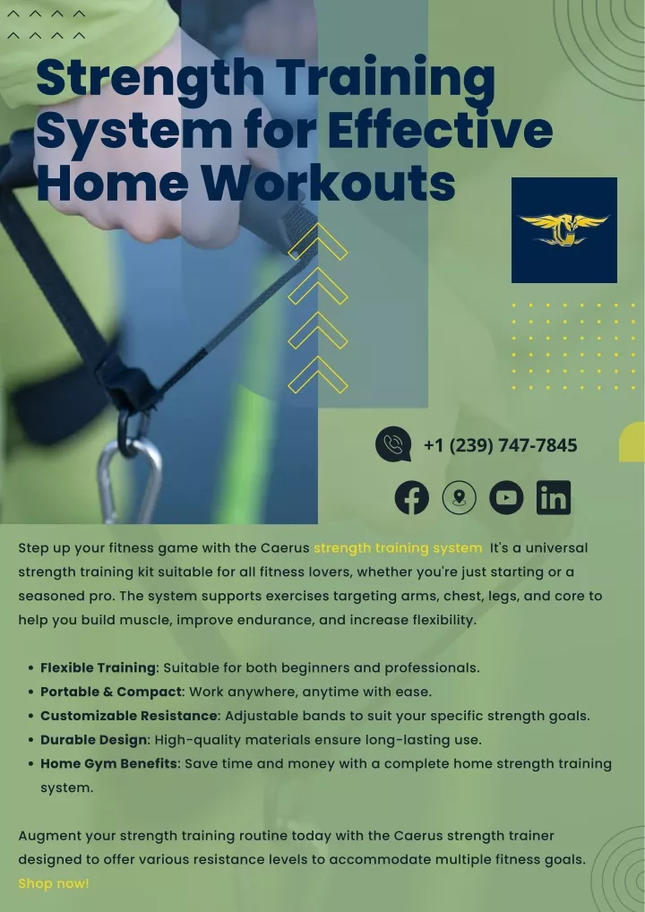 strength training system for effective home