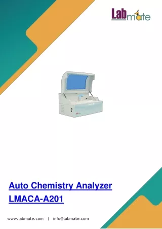 auto chemistry analyzer lmaca a201