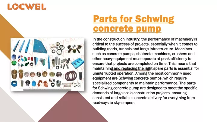 parts for schwing concrete pump