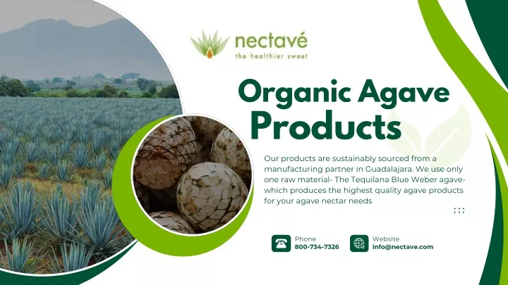 organic agave products