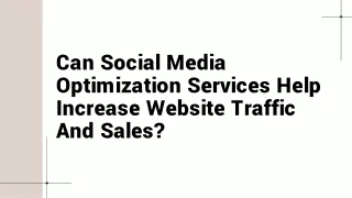 can social media optimization services help