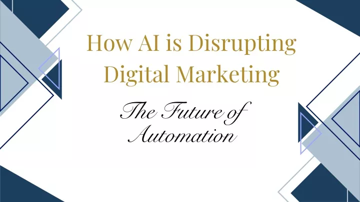 how ai is disrupting digital marketing