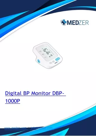 digital bp monitor dbp 1000p