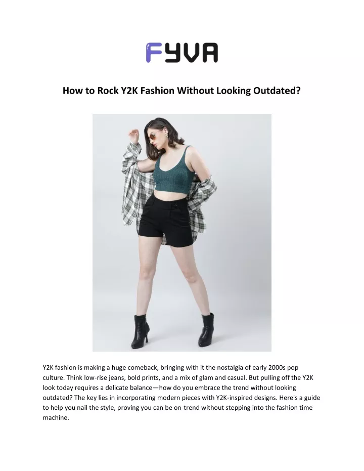 how to rock y2k fashion without looking outdated