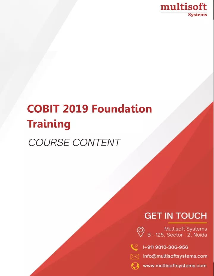 cobit 2019 foundation training