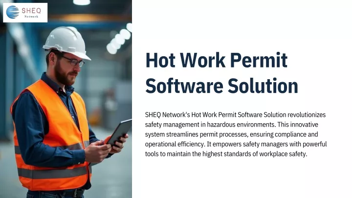 hot work permit software solution