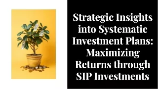 SIP Investment