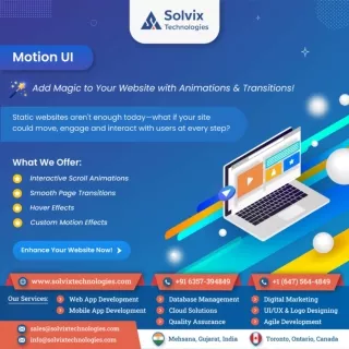 Transform Your Website with Motion UI!