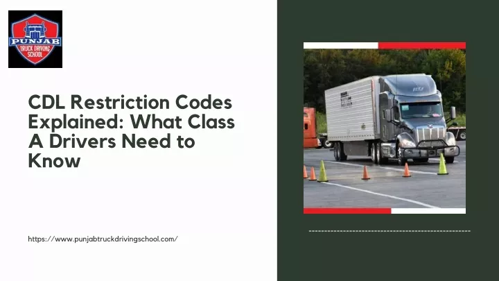 cdl restriction codes explained what class