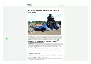 sale scrap vehicle