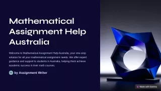 Mathematical Assignment Help