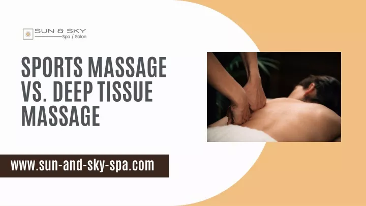 sports massage vs deep tissue massage