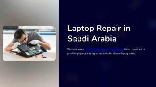 Laptop Repair Saudi Arabia - Fast & Reliable Service | 045490505