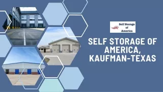 Self Storage of America, Kaufman-Texas - selfstorageofamerica