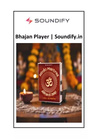 Bhajan Player  Soundify.in