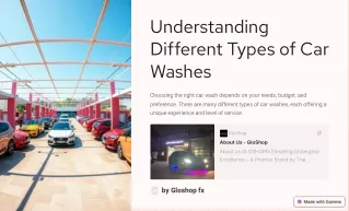 understanding different types of car washes
