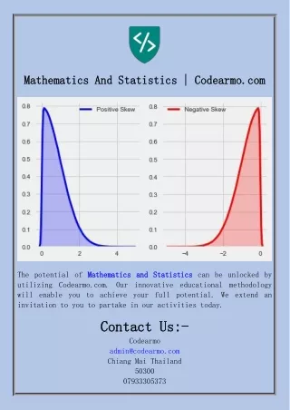 Mathematics And Statistics  Codearmo.com