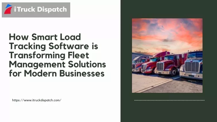 how smart load tracking software is transforming