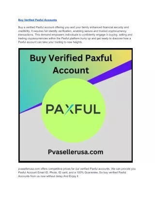 Buy Verified Paxful Account - US, UK Level-3 Verified and Safe