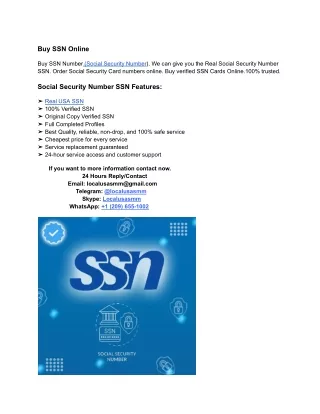 Untitled docBuy SSN Numberument