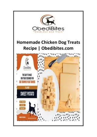 Homemade Chicken Dog Treats Recipe  Obedibites.com