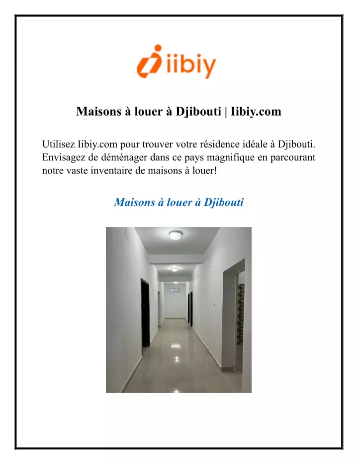 maisons louer djibouti iibiy com