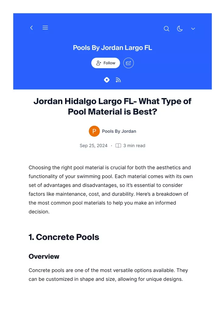 pools by jordan largo fl