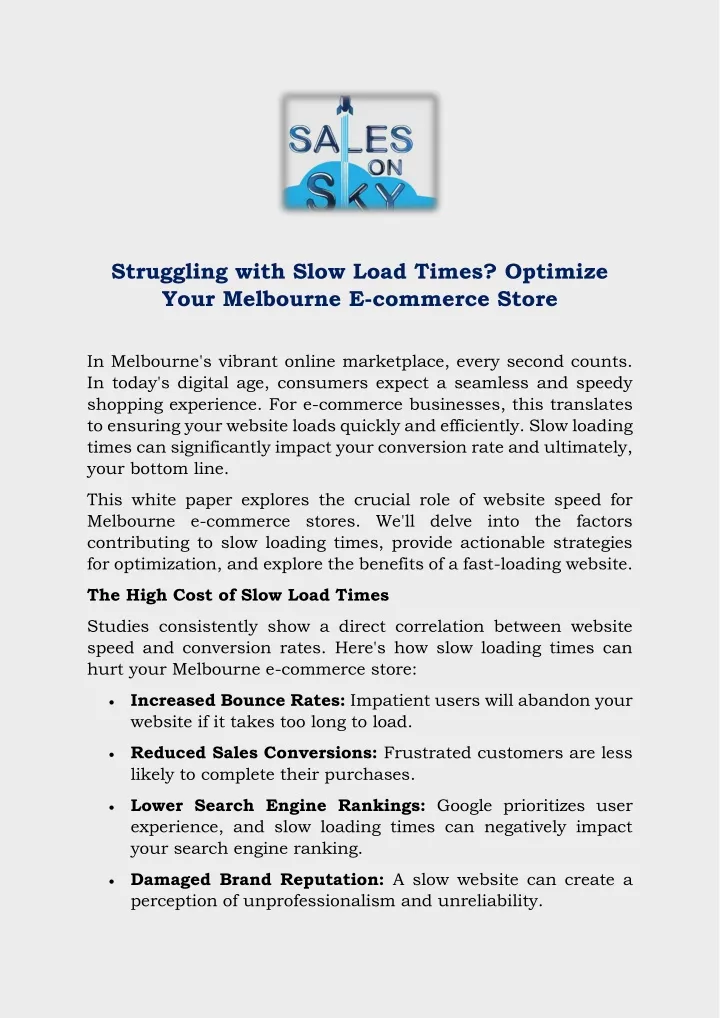 struggling with slow load times optimize your