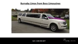 Burnaby Limos from Boss Limousines